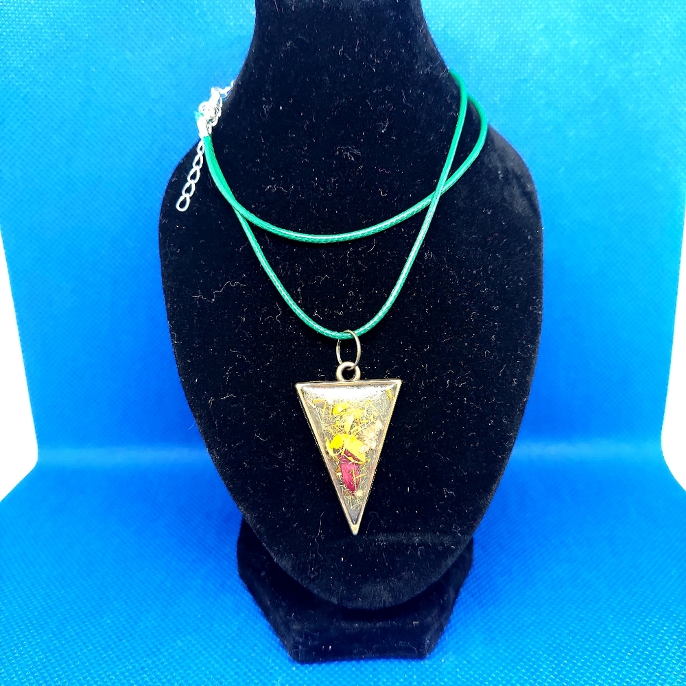 Handmade Triangle of Chrysanthemums